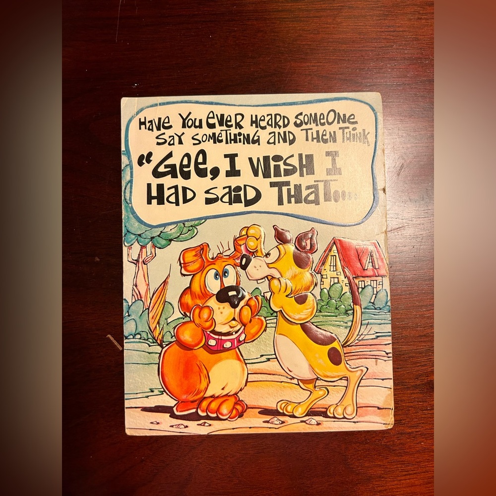 Vintage greeting card Made in USA